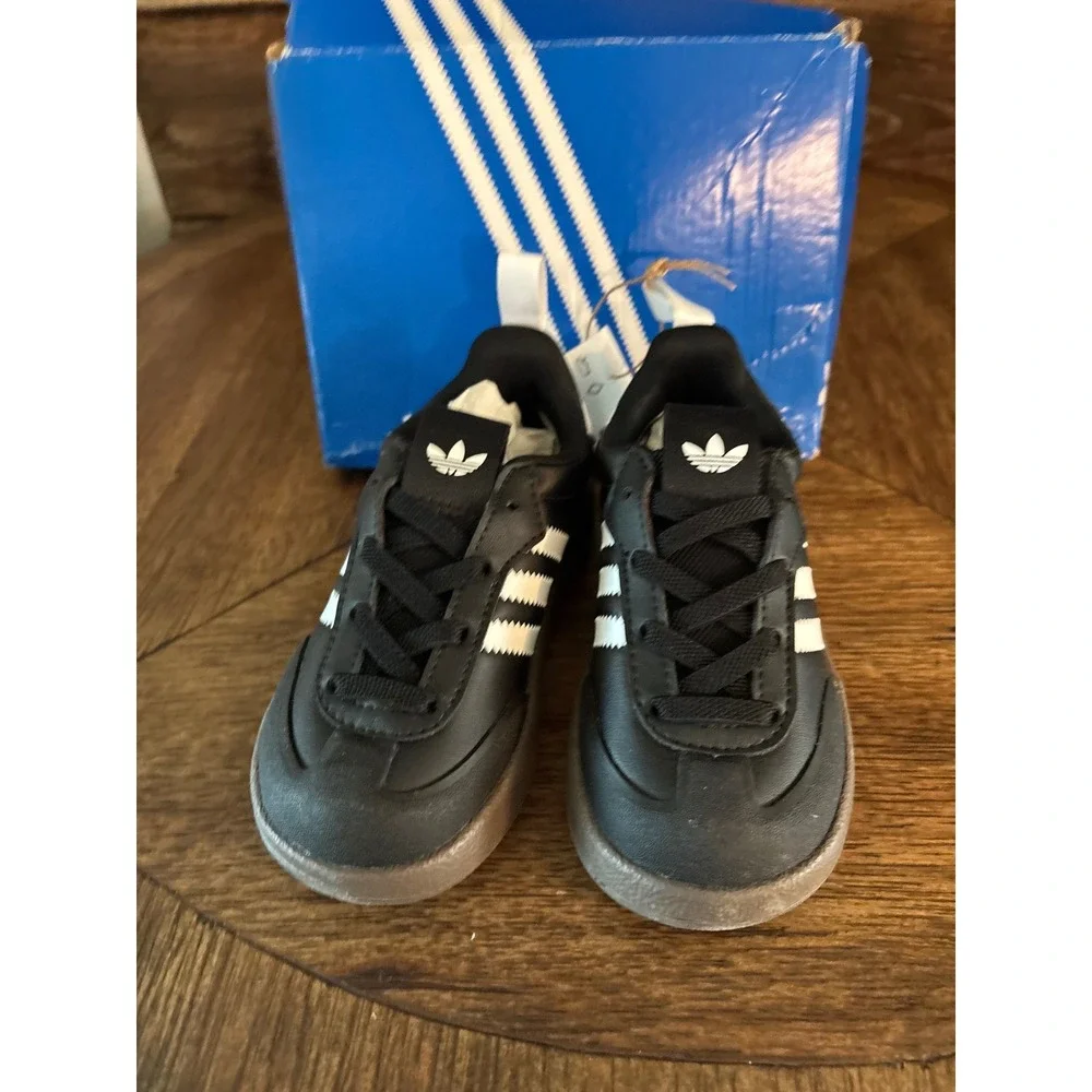 Adidas Adifom Samba 360 I Infant Shoes Black White Gum JH5201 Size 8K NIB